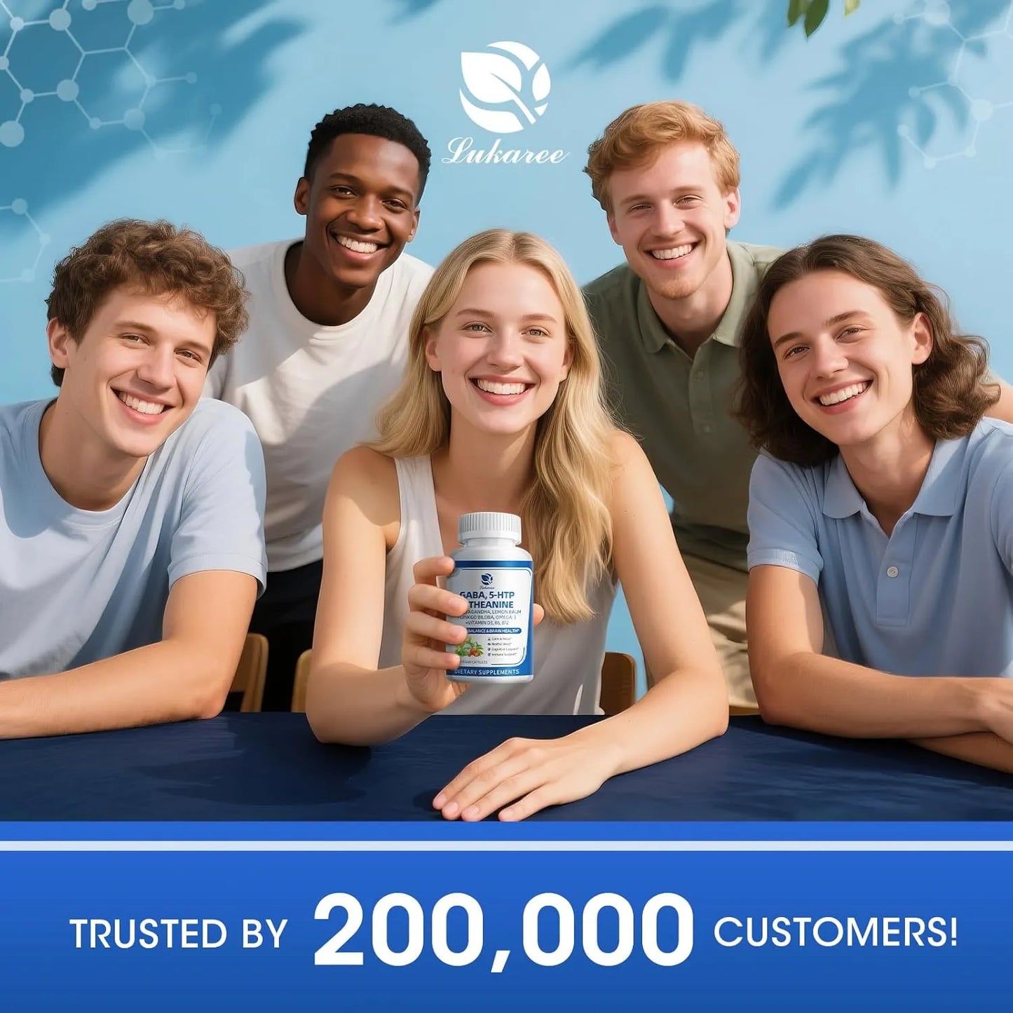 Ultimate 10-in-1 GABA & Ashwagandha Complex | Natural Stress Relief, Cortisol Balance, and Non-Melatonin Sleep Aid