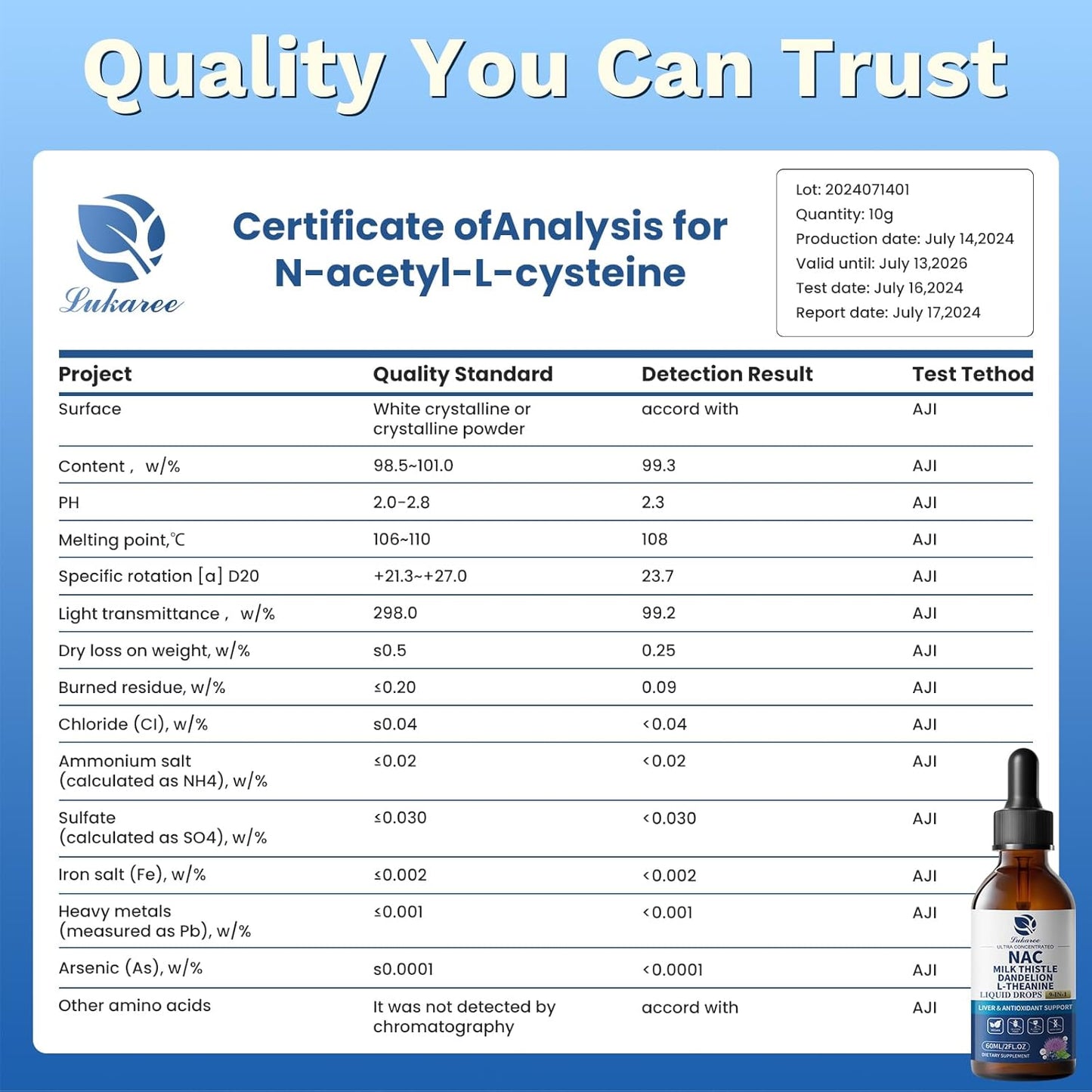 Lukaree Liposomal NAC Supplement – 700mg N-Acetylcysteine with Milk Thistle, L-Theanine & Beet Root | 9-in-1 Vegan Liver, Lung & Immune Support Drops – 2oz