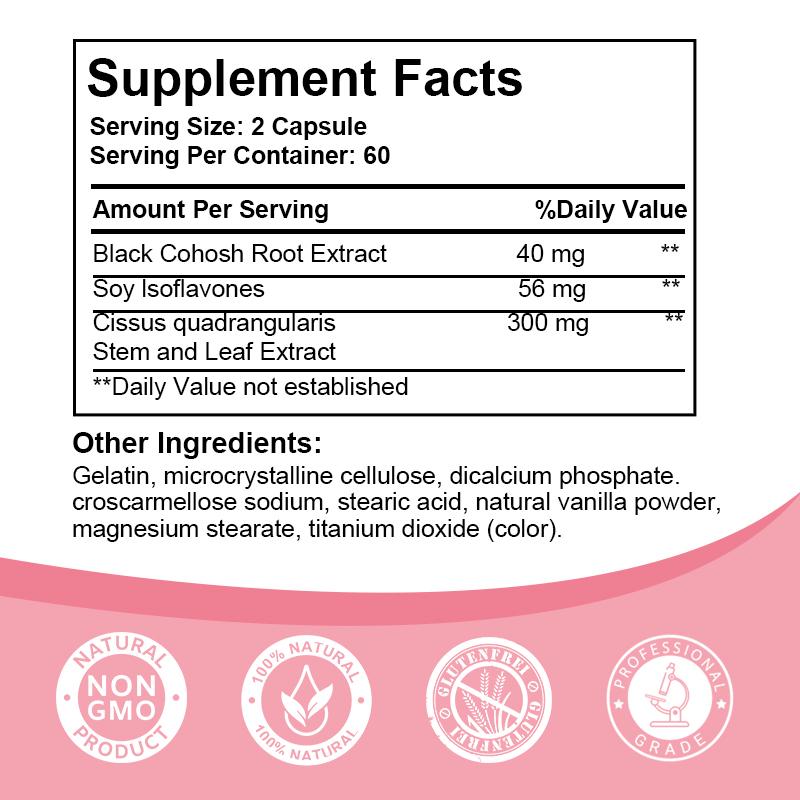 Staying Cool Hot Flashes & Menopause Natural Relief – Hormonal Weight Support, Night Sweats, Disturbed Sleep, Mood Swings – Vitex Chaste Tree & Black Cohosh Pills