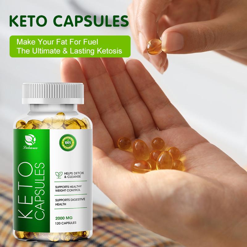 Keto Capsule Burning Belly Fat Provide Energy Losing Weight Strengthen Immunity Appetite-Suppression For Men and Women Weight Loss Products