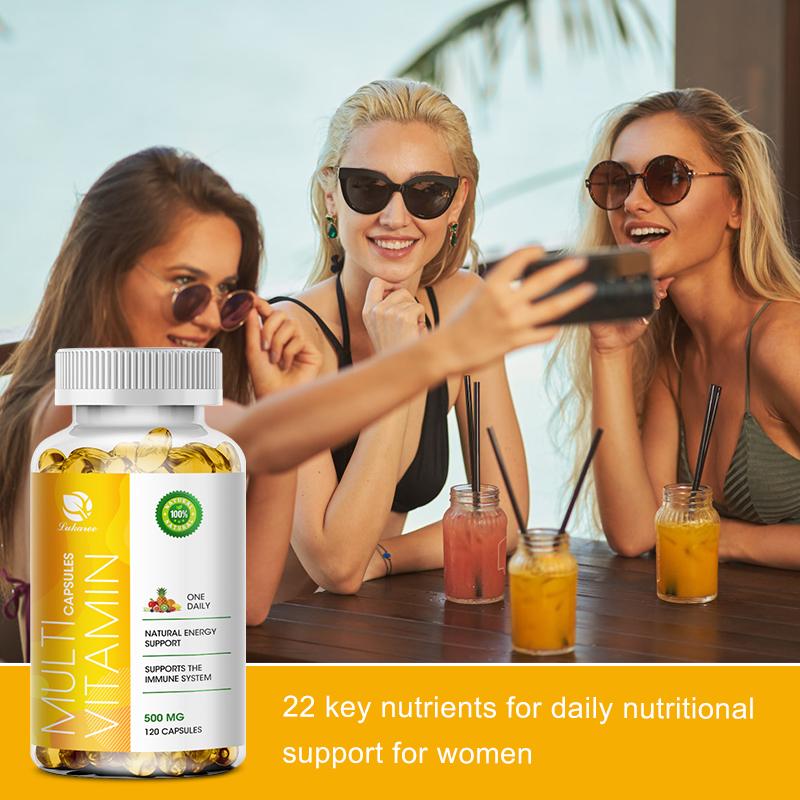 LUKAREE Multivitamin Capsules with 23 Mitamins and Minerals for Energy Immune Support Healthy Bones & Heart