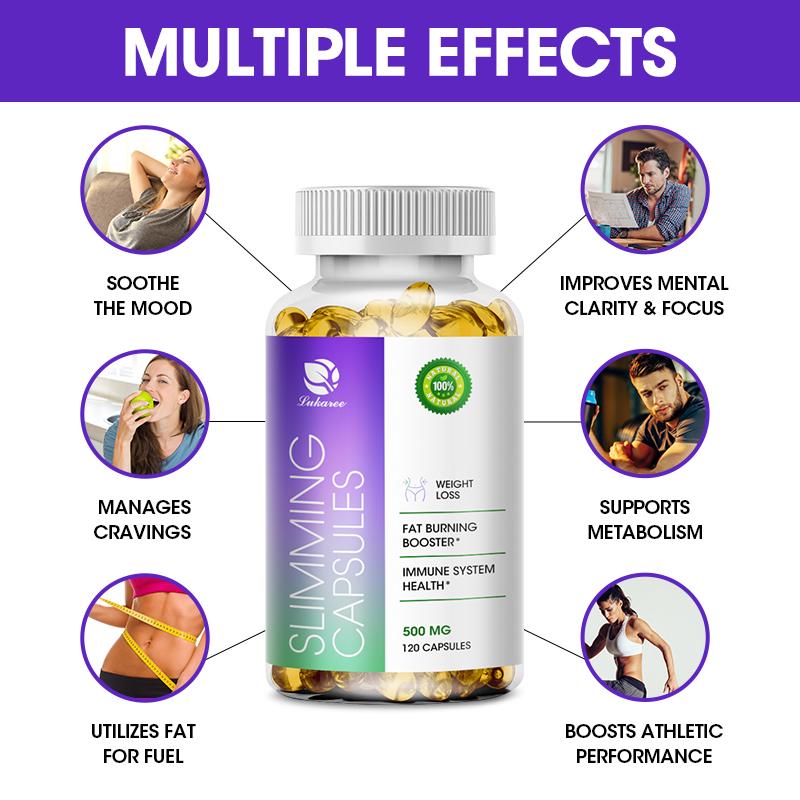 Slimming Capsules Supports Lose Weight Metabolism Control Appetite Detoxification Fat Burning Antioxidant Sleep Stability