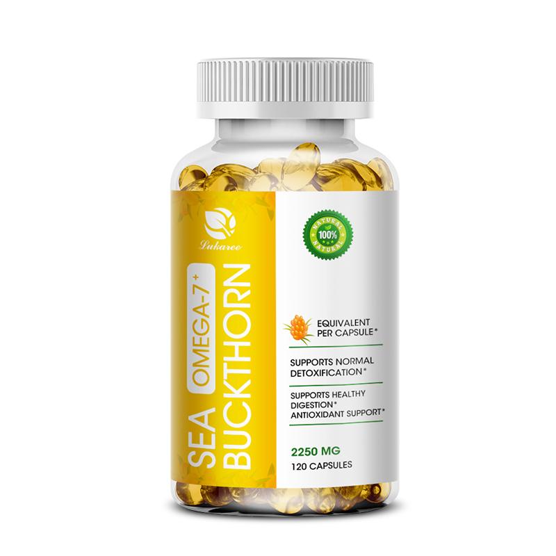 Sea BuckthornCapsules for Anti-aging Supplementing vitamin C protecting the liver, Relieving Constipation Weight Loss
