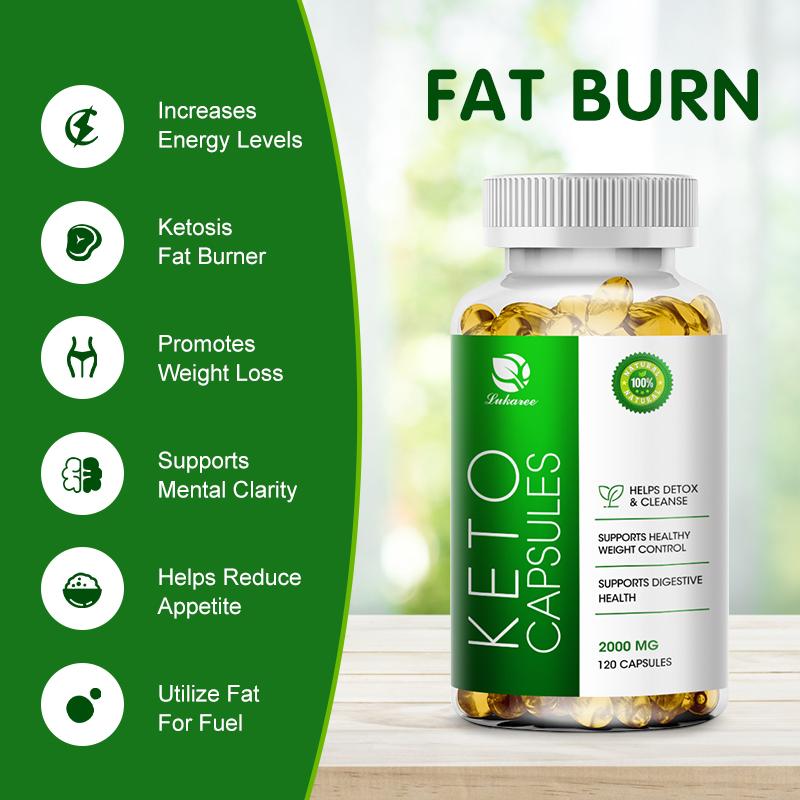 Keto Capsule Burning Belly Fat Provide Energy Losing Weight Strengthen Immunity Appetite-Suppression For Men and Women Weight Loss Products