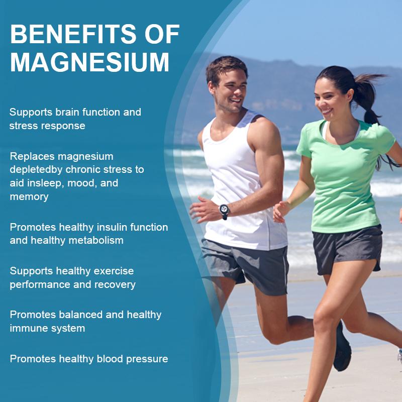 LUKAREE Magnesium Capsules, Bone and Muscle Health, Whole Body Support, 500 Mg