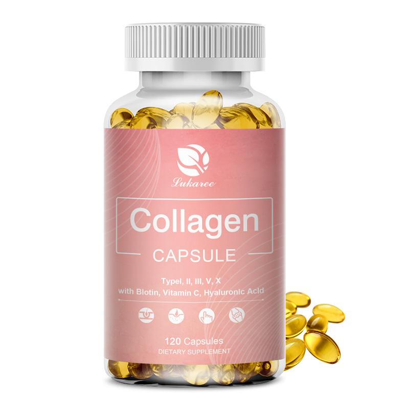 Hydrolyzed Collagen Capsules Support Skin&Joint& Hair & Nails Health Anti-aging Nutritional Supplements For Women