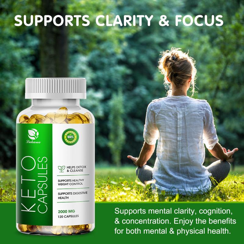 Keto Capsule Burning Belly Fat Provide Energy Losing Weight Strengthen Immunity Appetite-Suppression For Men and Women Weight Loss Products