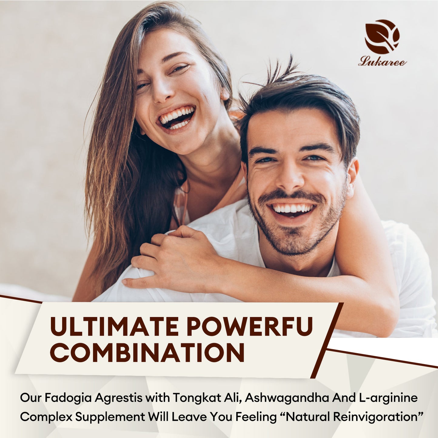 Lukaree 2400mg Fadogia Agrestis & Tongkat Ali with Ashwagandha, L-Arginine and Zinc, Support Energy and Endurance for Fitness and Sport, Gluten Free, Non-GMO, 120 Veg Caps, 40 Servings
