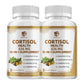 (2 Pack)Cortisol Supplements with Magnesium, Ashwagandha, Chamomile, L-Theanine, Phosphatidylserine, Rhodiola, Vitamin C & D3, for Women Men