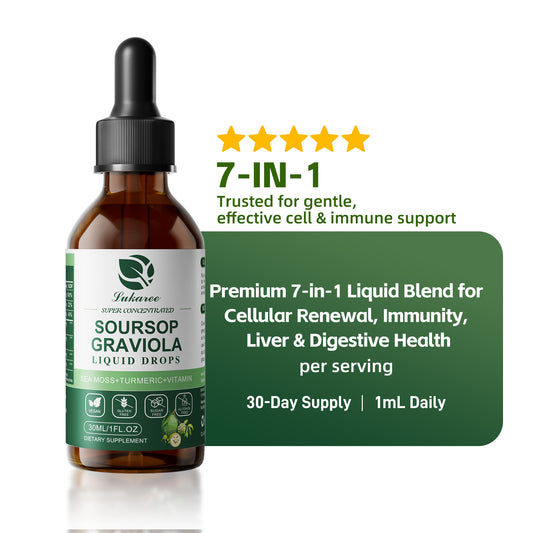 Soursop & Sea Moss Liquid Drops – High-Absorption Superfood Complex for Immunity, Detox Support & Cellular Health