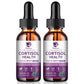 Lukaree 10 in 1  Cortisol Supplement Liquid Drops Hormone Balance 2 Packs, Blueberry Flavor