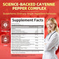 Cayenne Pepper Drops with Elderberry, Turmeric Curcumin, Astragalus, Ginseng, Vitamin C & B12, 8-in-1 Organic Liquid Supplement, Fast Absorbing Berry Flavor, 2 FL OZ