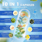 GABA Supplements 750mg with L-Theanine, 10 in 1 GABA Calm Capsules for Sleep, Relaxation, Focus, Mood Support, Cortisol Balance - 90CT