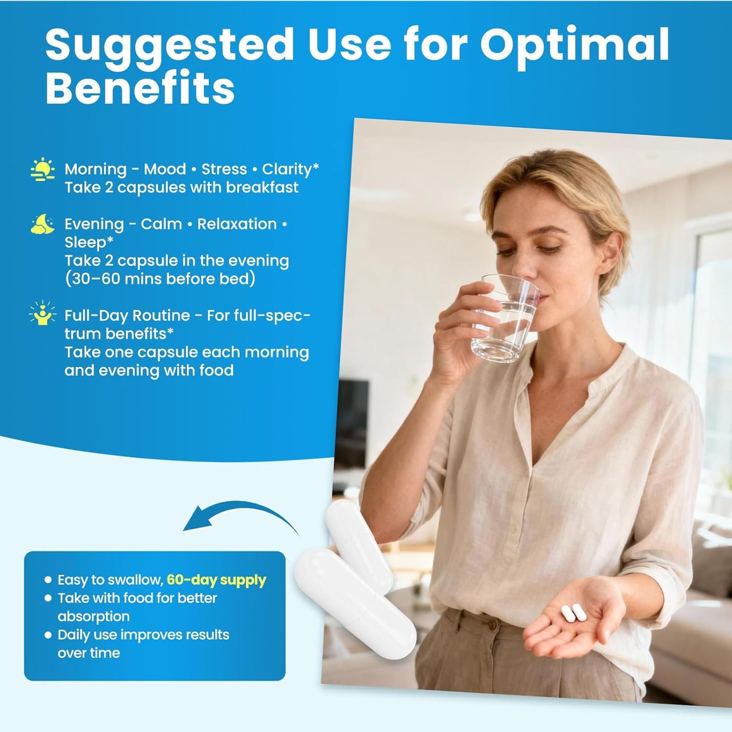 13-in-1 Lithium Orotate with Ashwagandha & L-Theanine – Mood, Calm, Sleep & Cognitive Support – 120 Vegan Capsules