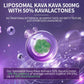Kava Root Extract Supplement - Liposomal Kava Capsules with L Theanine 200mg, 50% Kavalactones, Relax Calming Kava Extract, Vitamin B6, B12 - for Sleep, Mood, Cognitive & Immune Support, 60CT