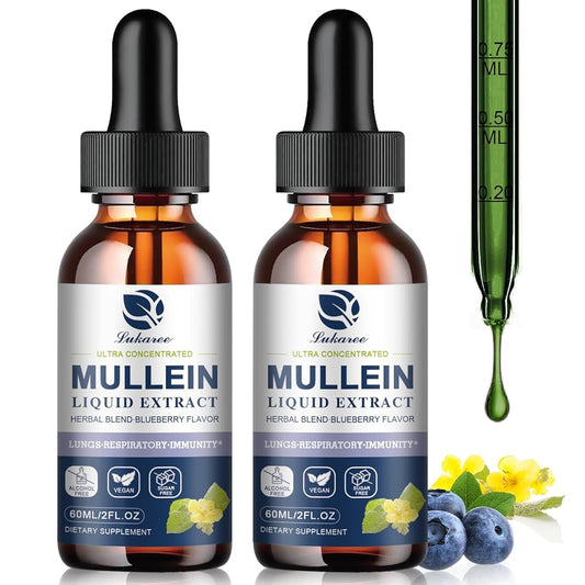 Vegan Mullein Drops for Lungs – Natural Respiratory Support Tincture