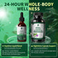 Chlorophyll Liquid Drops & Capsules Combo – 24-Hour Cleansing, Energy & Wellness Support for Oral Freshness, Immune Support, Internal Deodorant 2Oz + 120 Caps