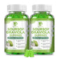 (2 Packs) Soursop Graviola Gummies - Soursop Leaves Extract w/Vitamin C, Zinc & Whole Natural Food for Immunity, Liver, Sleep & Antioxidant, Gluten Free, Vegan, 120 Gummies