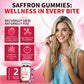 10 IN 1 Sugar Free Saffron Gummies, with Ashwagandha, L-Theanine, Rhodiola Rosea, St. John's Wort, Lemon Balm, Vitamin D3 B6, Magnesium & Zinc - Vision, Zzz, Mood, Focus & Cortisol