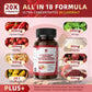 Supplement facts label – 18-in-1 cayenne blend nutrition