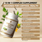 10-in-1 Cortisol Reducer Detox Manager, Cortisol Capsules Vegan Supplement - 90 Ct