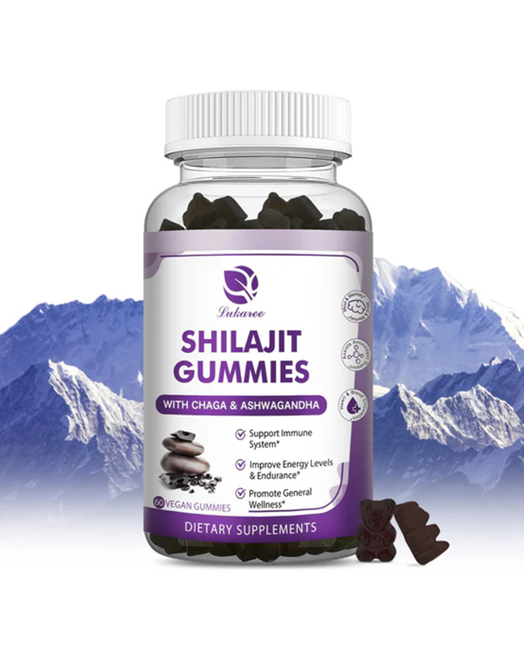 Shilajit Gummies – 13-in-1 Himalayan Resin Blend with Black Seed Oil & Natural Botanicals