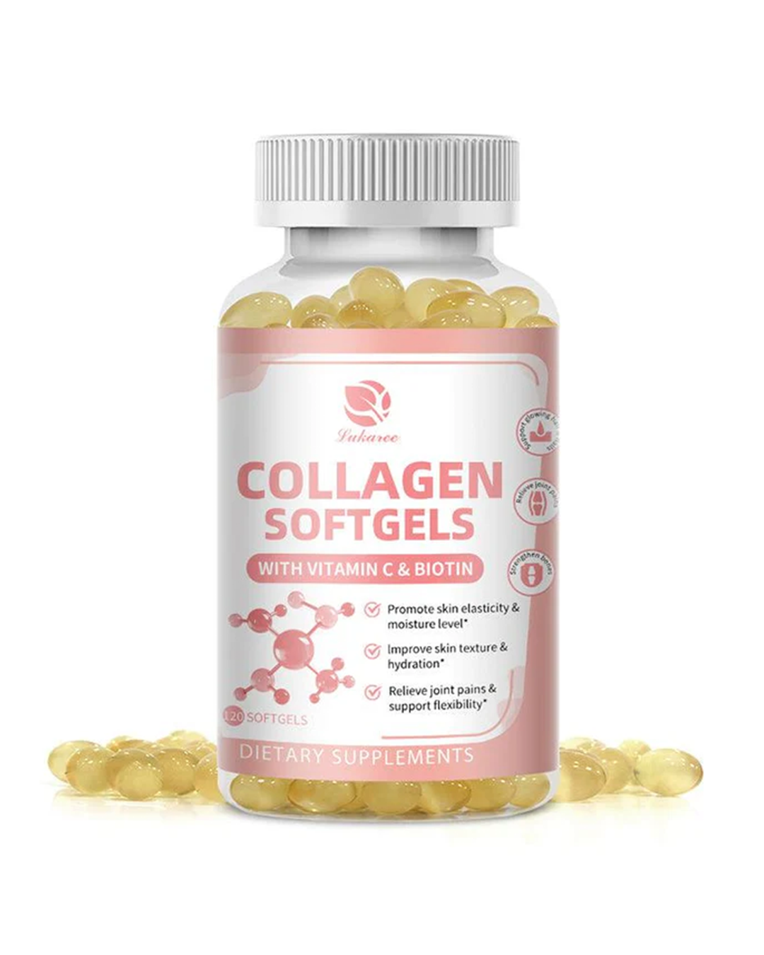 Hydrolyzed Collagen Capsules Support Skin&Joint& Hair & Nails Health Anti-aging Nutritional Supplements For Women