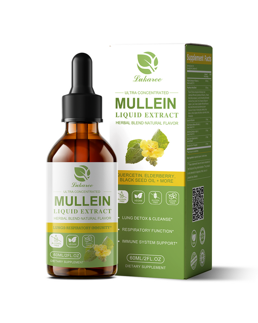 Mullein Liquid Extract – Daily Herbal Blend with Elderberry – 2 fl oz