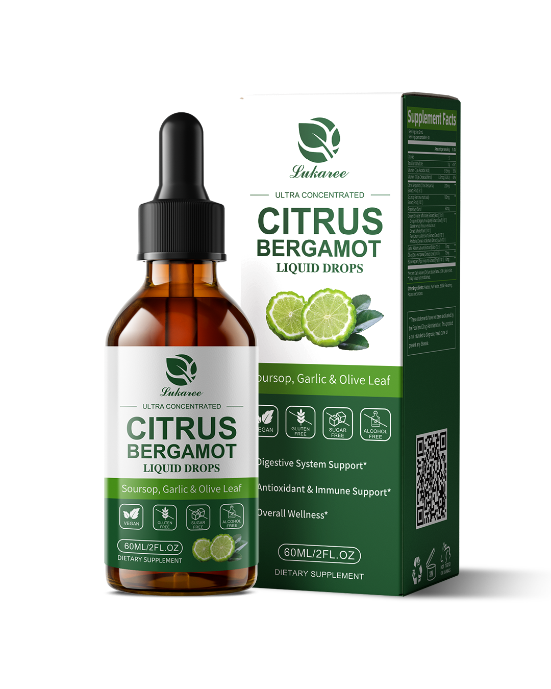 Citrus Bergamot Liquid Drops for Cholesterol Support