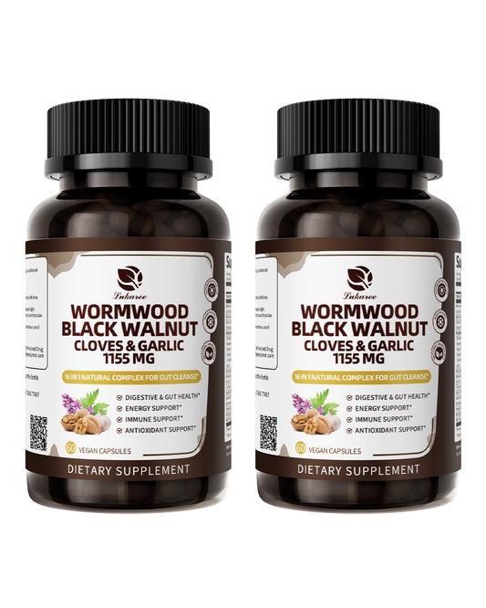 16-in-1 Wormwood & Black Walnut Capsules – 2 Bottles (120 Capsules)