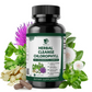 Chlorophyll Herbal Complex Capsules for Detox, Digestion, Gut & Skin Health, Energy & Immune Support-60 CT
