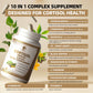 Cortisol Capsules Supplement, 10-in-1 Cortisol Reducer Detox Manager - 120 Vegan Capsules