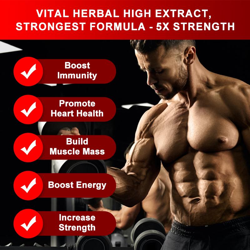Tongkat Ali Capsule with Maca Root & Saw Palmetto Berry Strength, Energy,Drive, & Reproductive Health for Men and Women
