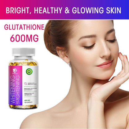 LUKAREE Whitening Capsule 600g with Glutathione for Intensive Whitening Reducing Wrinkles Anti-Aging & Immune System While Whitening Skin
