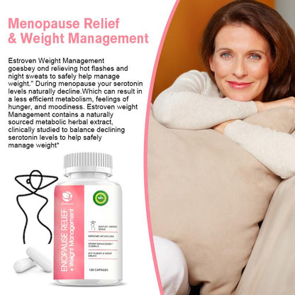 Staying Cool Hot Flashes & Menopause Natural Relief – Hormonal Weight Support, Night Sweats, Disturbed Sleep, Mood Swings – Vitex Chaste Tree & Black Cohosh Pills