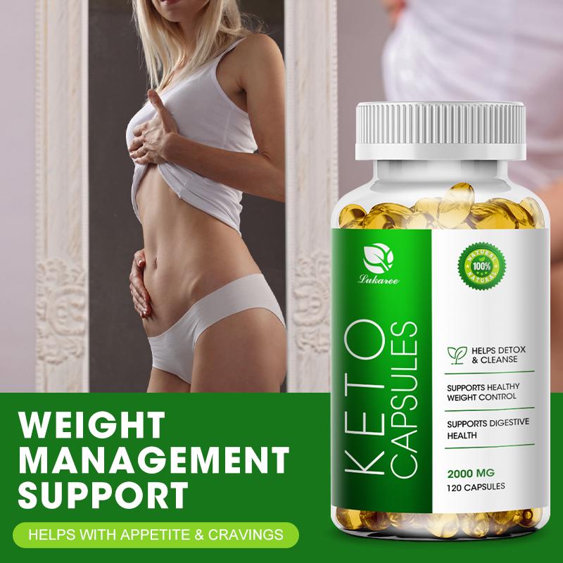Keto Capsule Burning Belly Fat Provide Energy Losing Weight Strengthen Immunity Appetite-Suppression For Men and Women Weight Loss Products