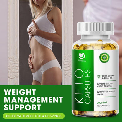 Keto Capsule Burning Belly Fat Provide Energy Losing Weight Strengthen Immunity Appetite-Suppression For Men and Women Weight Loss Products