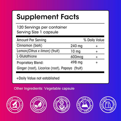 LUKAREE Whitening Capsule 600g with Glutathione for Intensive Whitening Reducing Wrinkles Anti-Aging & Immune System While Whitening Skin