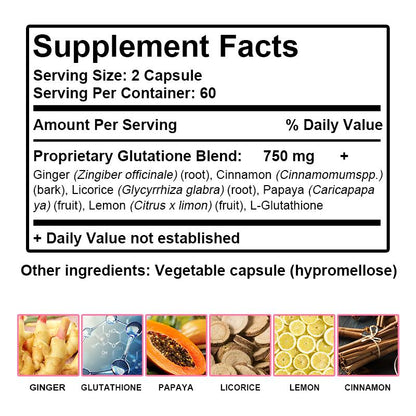Glutathione Supplement - Strongest DNA Verified Glutathione Reduced - Vegan Friendly, Non GMO, Gluten & Soy Free