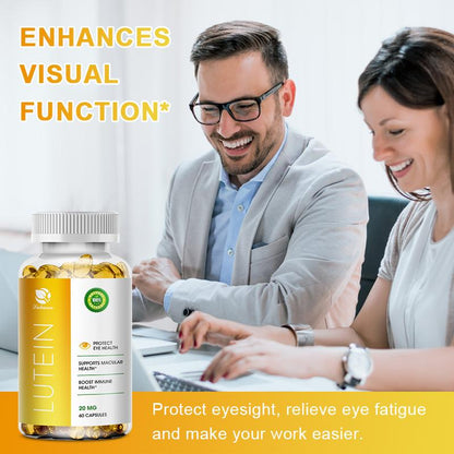 Lutein 20mg Zeaxanthin Softgel for Blue Light Protection Against Macular Vision Care Antioxidant Retinal Protection Relieve Visual Fatigue