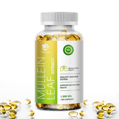 Mullein Leaf Capsules Support Respiratory System Health Lung Cleansing And Detoxification