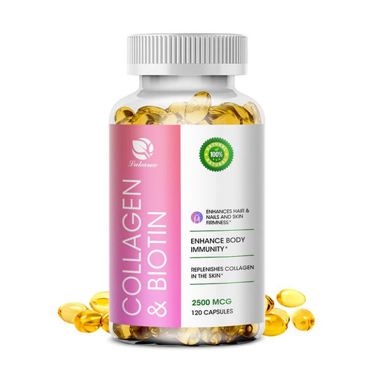 Collagen Capsules Biotin + Vitamin C Collagen for Anti-Aging Skin Care Moisturizes Hair Busty Boobs Strong Nails
