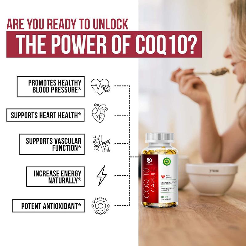 Coenzyme Q10, promotes heart growth, lowers blood sugar, promotes health, provides energy, vitamins and minerals