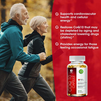 Coenzyme Q10, promotes heart growth, lowers blood sugar, promotes health, provides energy, vitamins and minerals