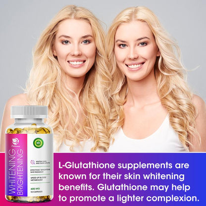 LUKAREE Whitening Capsule 600g with Glutathione for Intensive Whitening Reducing Wrinkles Anti-Aging & Immune System While Whitening Skin