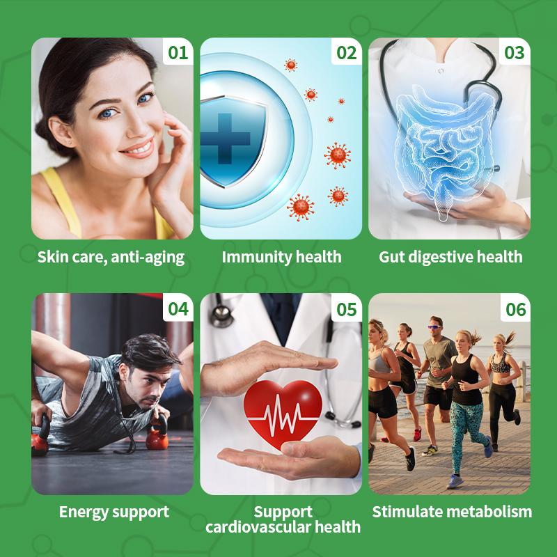 2000mg Organic Vegetable Mixture Pill Vitamin Capsules Supplement Supports