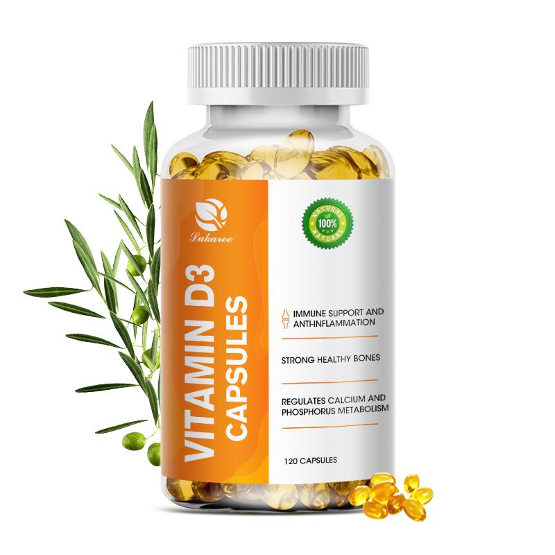 Vitamin D3 5000iu (125 mcg) for Healthy Muscle Function, and Immune Support