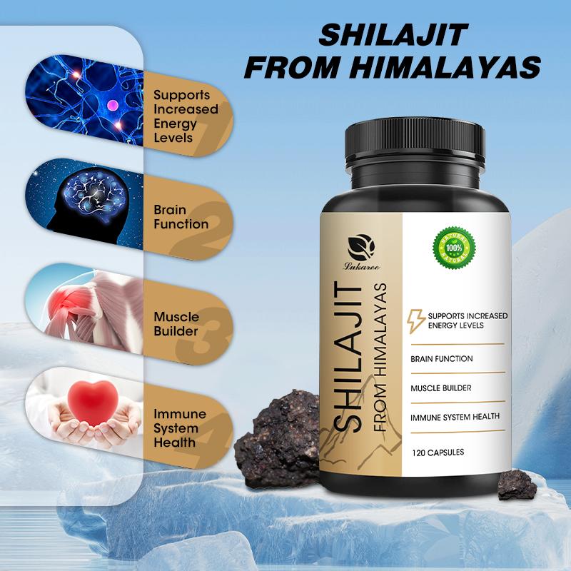 LUKAREE Shilajit 400mg - Shilajit Supplement 3rd Party Tested- Potent Antioxidant, Brain Health, Aging Immune Support