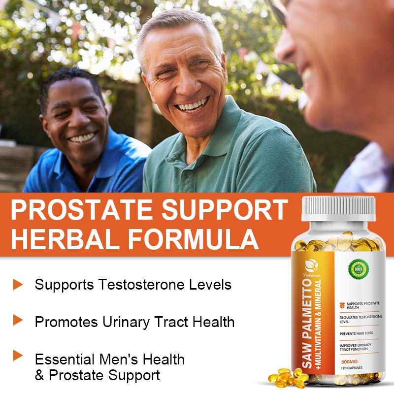 Saw Palmetto Capsules  Supports Prostate Health Urinary Tract Function Improves Fertility