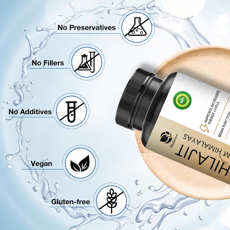 LUKAREE Shilajit 400mg - Shilajit Supplement 3rd Party Tested- Potent Antioxidant, Brain Health, Aging Immune Support